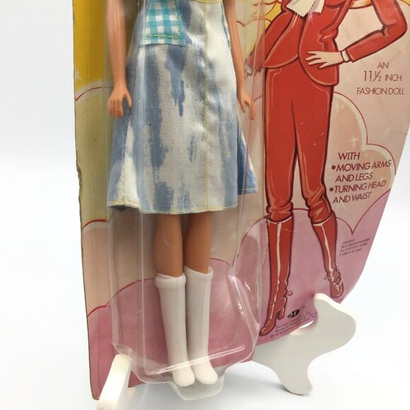 Durham's Charly Fashion Doll 11.5" Blond Blue Check Dress Barbie KO Vintage 1976 - Picture 4 of 8